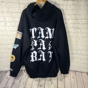 BROdenim Tampa Bay Hoodie XXL Black Medium Heavyweight Sweatshirt